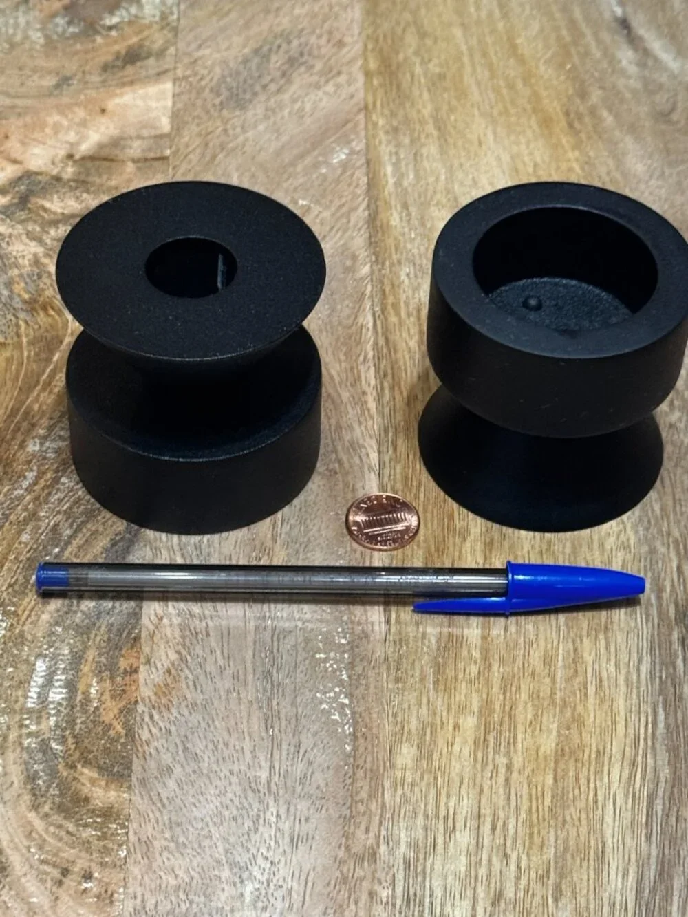 IKEA STOCKHOLM Reversible Candle Holder, Set of 2, Black, 905.905.03
